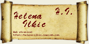 Helena Ilkić vizit kartica
